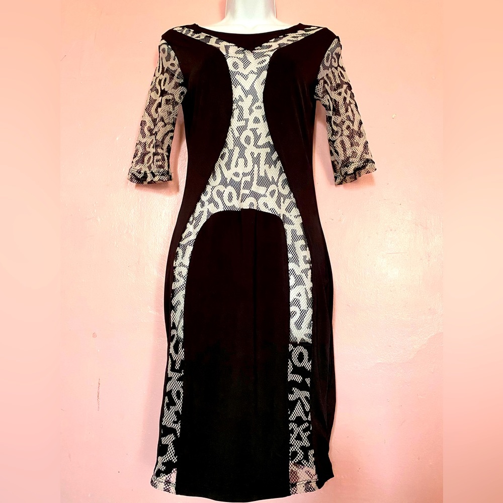 Graphic letter dress